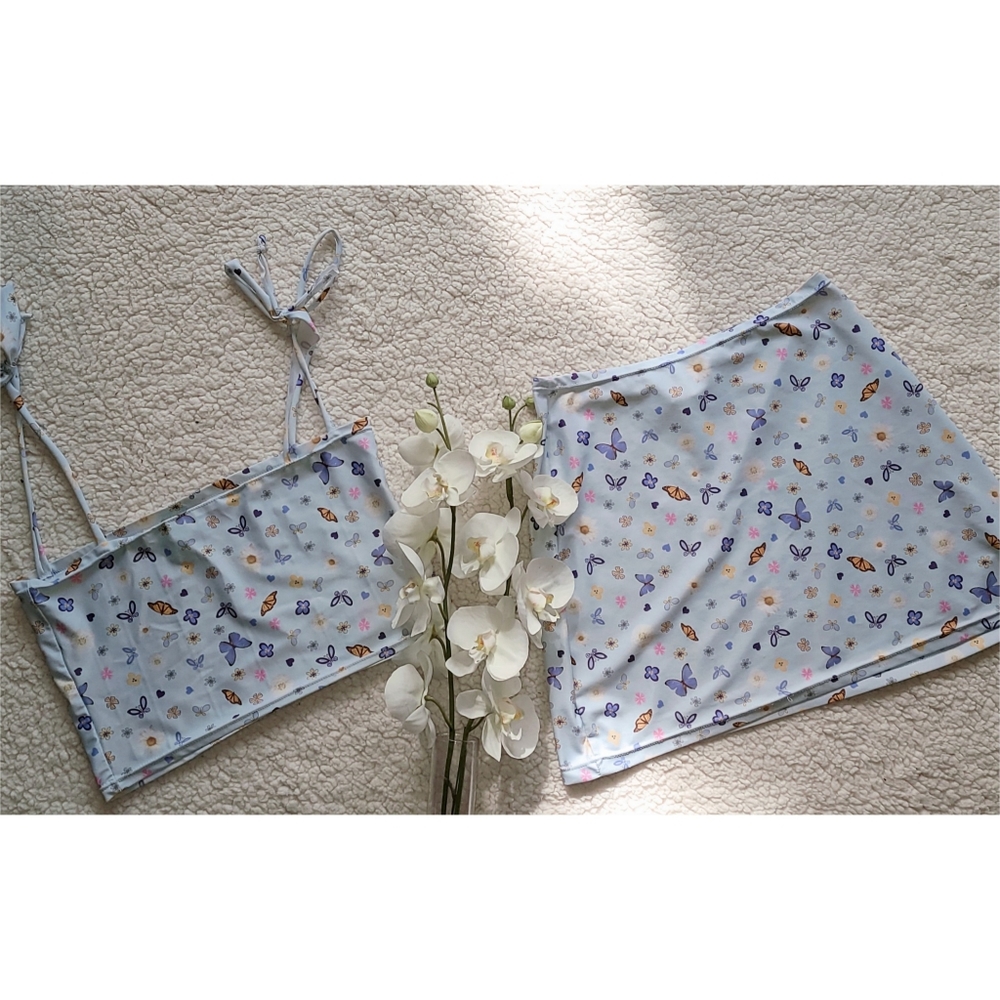 Crop/Skirt Set